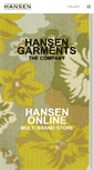 Mobile Screenshot of hansengarments.com